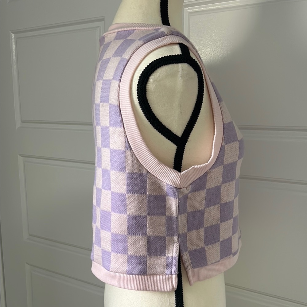 Epic Threads Stella & Blaise Checkered Crop Top - Picture 4 of 8